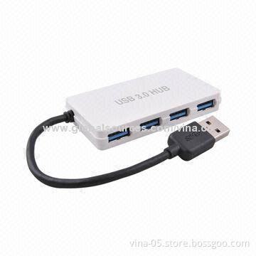 High-speed 4 Ports USB3.0 Hub with CE/RoHS/FCC Mark, OEM or ODM Orders Welcomed